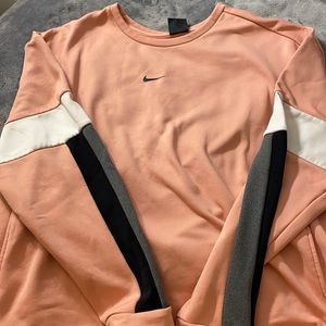 Coral Nike dry fit crewneck